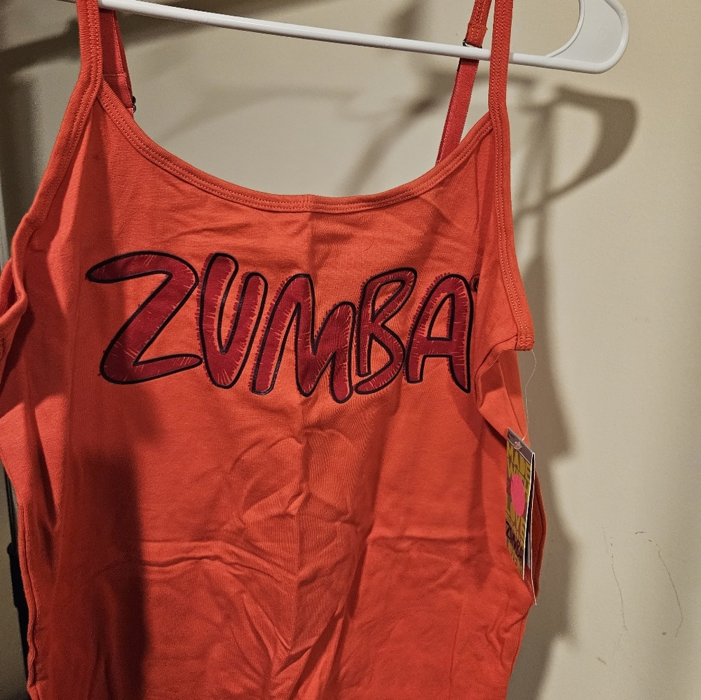 Zumba orange tank NWT